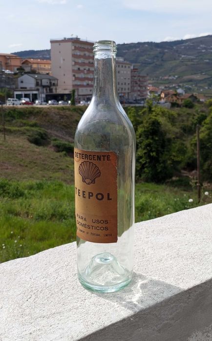 Antiga garrafa Shell Teepol Detergente