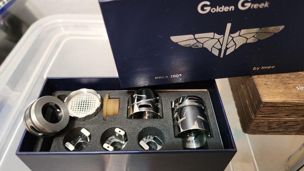 Conjunto mod + tank e extensor de Golden Greek