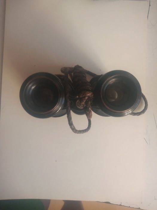 Stara Lornetka z Kompasem i Etui Wojskowa