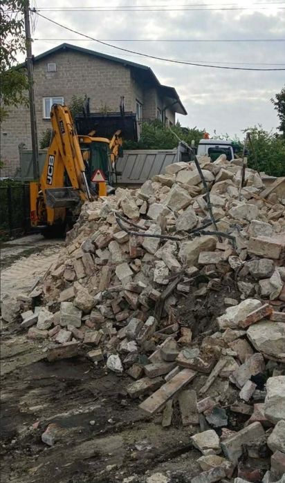 Usługi Koparko-Ładowarką Minikoparką Glebogryzarką Separacyjną Rębak