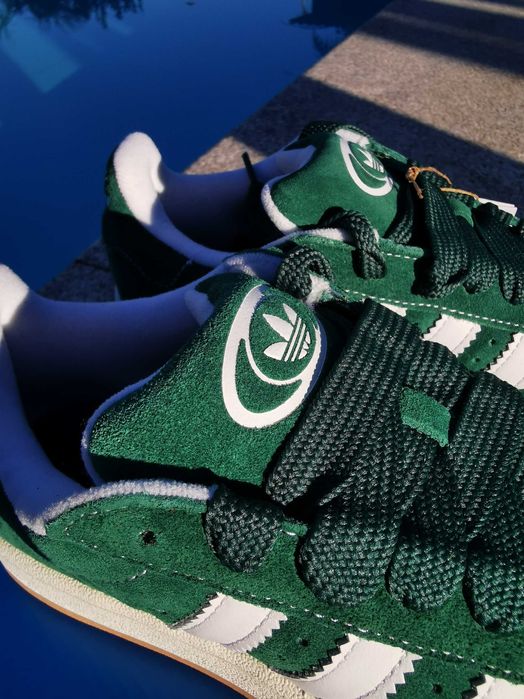 Adidas Campus 00s Dark Green Cloud White 38 2/3