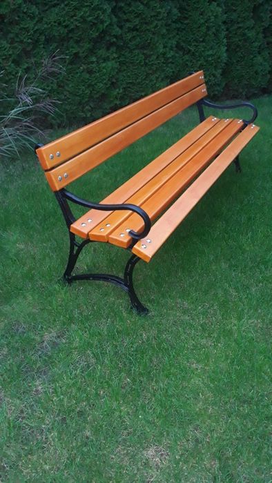 Ławka parkowa ogrodowa nogi żeliwne ,,królewska''