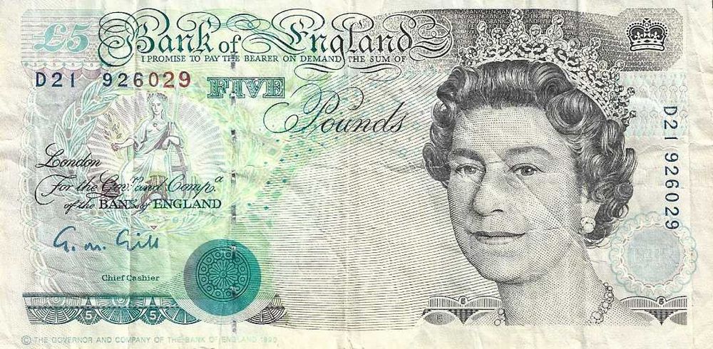 Notas antigas - Inglaterra