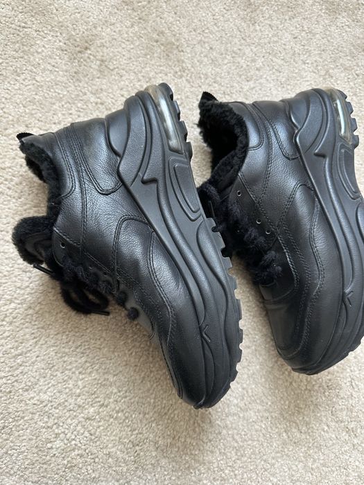 Шкіряні зимові кросівки