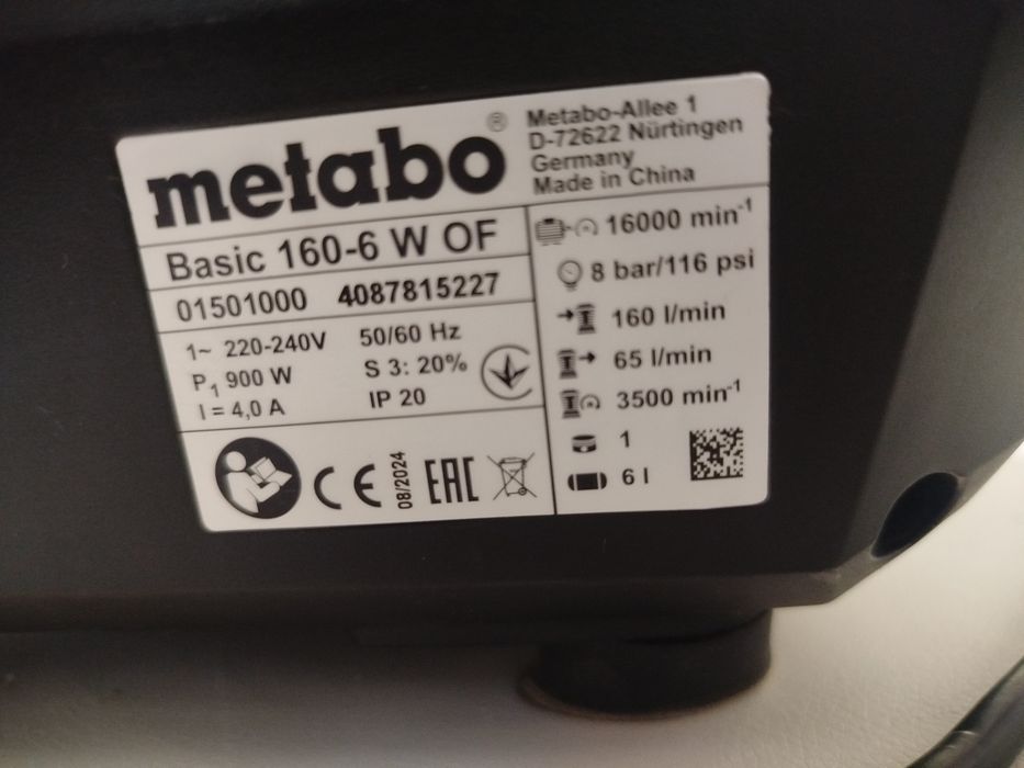 Sprężarka bezolejowa Metabo OF-160 5 litrów