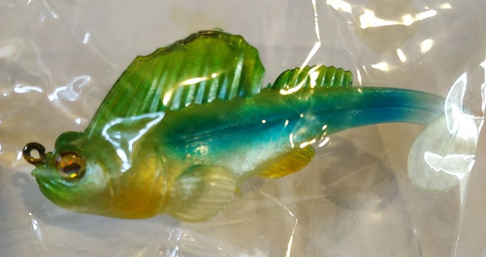 Набор силиконовых виброхвостов со скрытым крючком, 8 см.