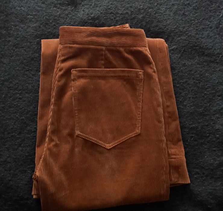 Джинси палацо труби кльош вельветові Massimo Dutti