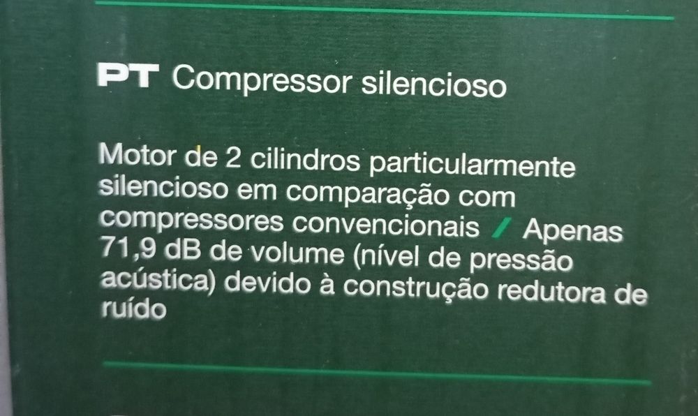 Compressor silêncioso Parkside 24Lt 1100W