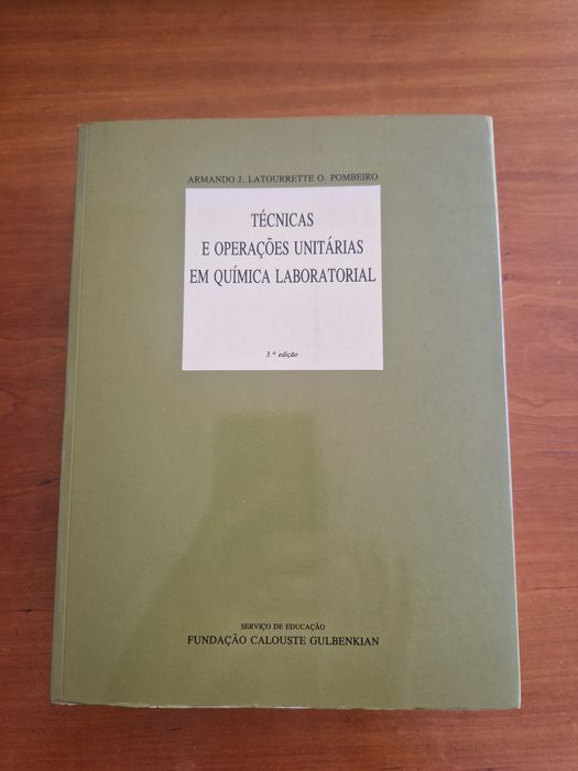 "Técnicas e Operações Unitárias em Química Laboratorial ",  A. Pombeiro