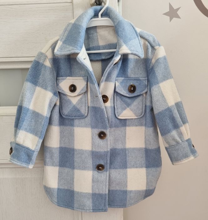 Kurtka w kratkę roz 104cm