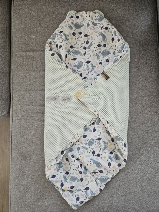 Rożek Otulacz Becik Niemowlęcy Bawełniany