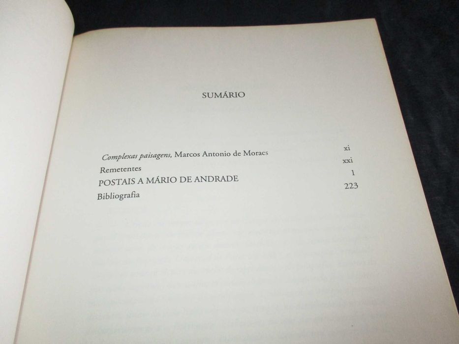 Livro Postais a Mário de Andrade Tudo está tão bom tão gostoso...
