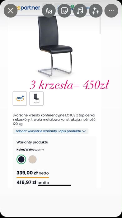 Recepcja krzesła stolik komoda