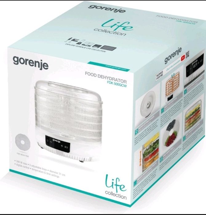 Сушка для фруктов и овощей GORENJE FDK500GCW
