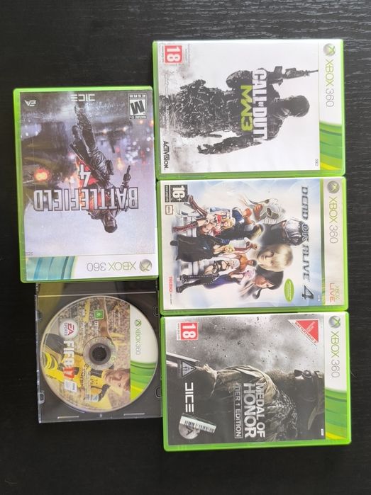 Conjunto de 5 jogos Xbox 360
