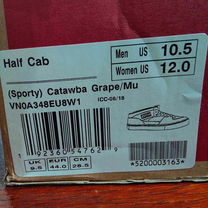 Vans Half Cab Skate 44.5 Caballero