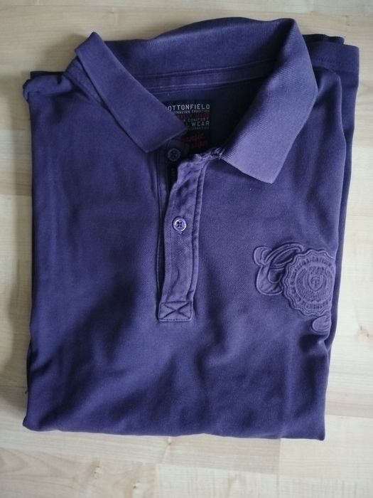 Fioletowa koszulka polo
