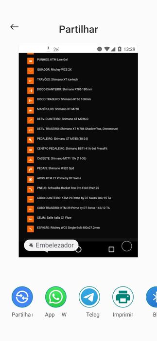 Bike de btt falta de uso