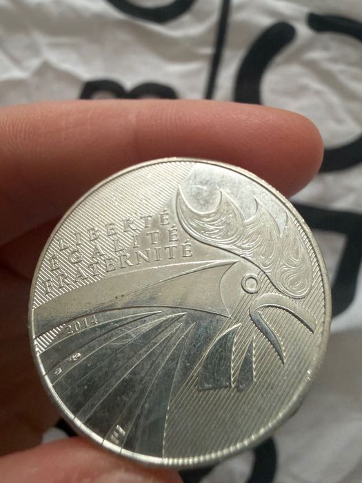 Монета срібна Франція 10 євро 2014 року
