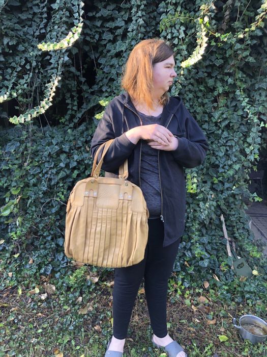 Кожаная сумка женская