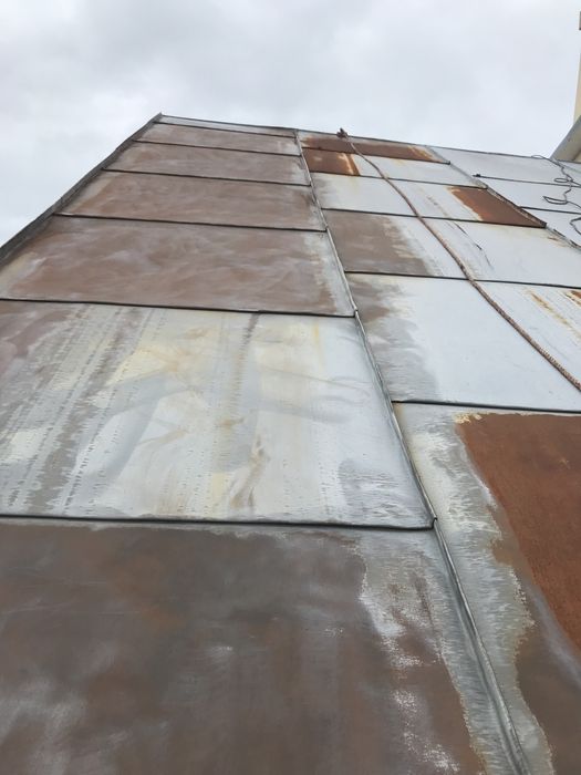 Ремонт даху, фарбування, заміна жолобних ринв, покрівля