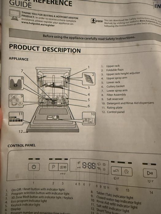 Maquina lavar loiça Hotpoint Ariston