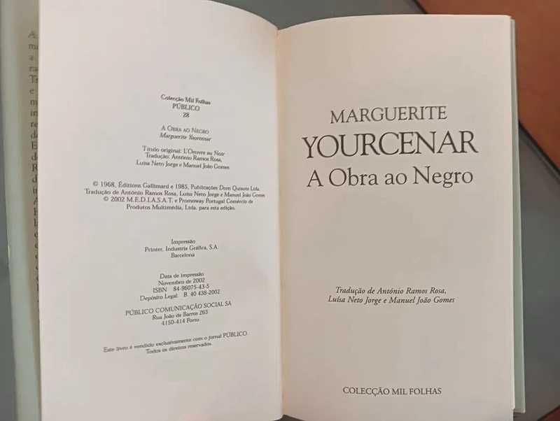 A Obra ao Negro , de Marguerite Yourcenar*