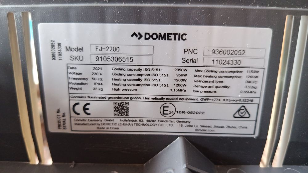 Obudowa klimatyzacji dolna  Dometic Fresh Jet 1100, 1700, 2200