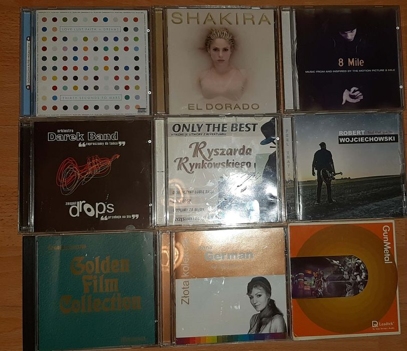 Płyty CD, lata 90