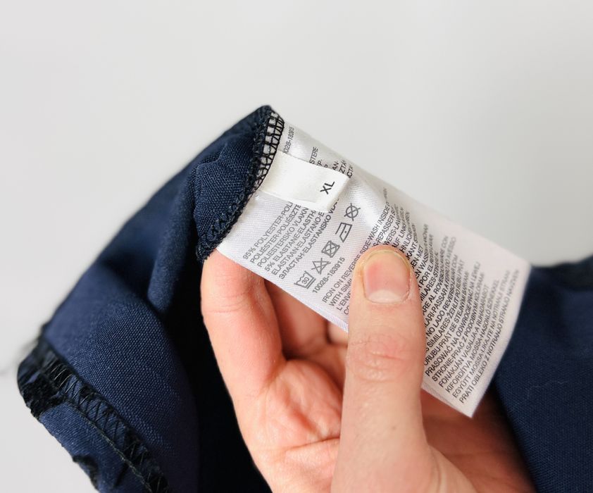 Granatowa spódnica w barokowy wzór 5XL 50