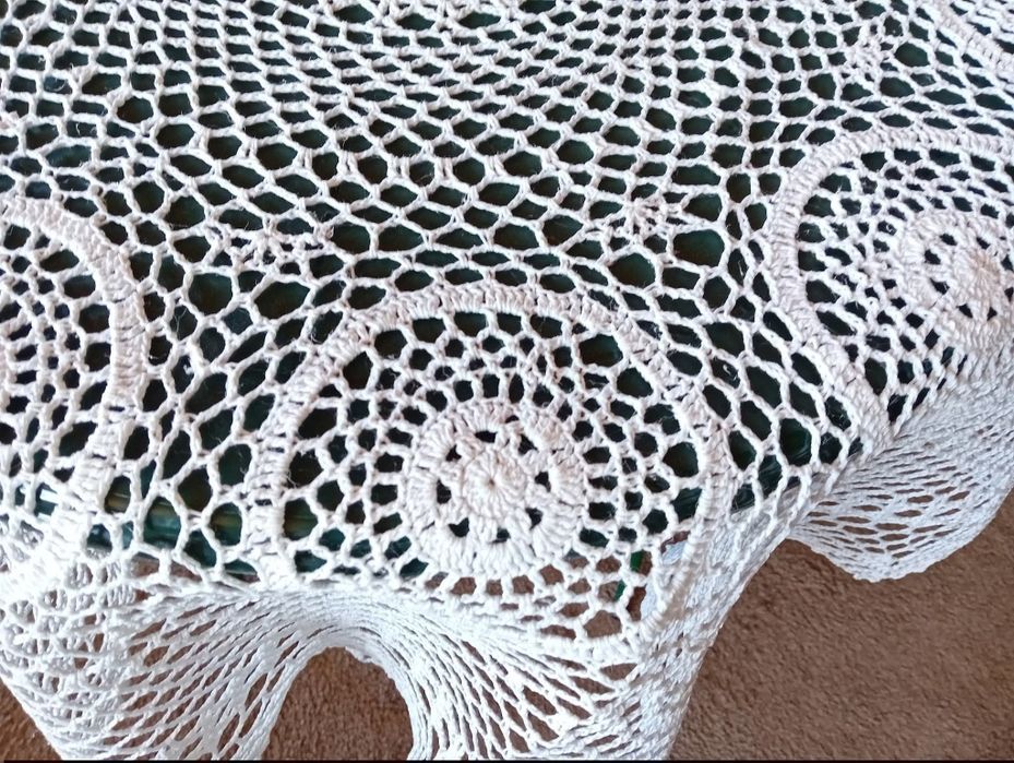Obrus okrągły szydełko Średnica 120 cm