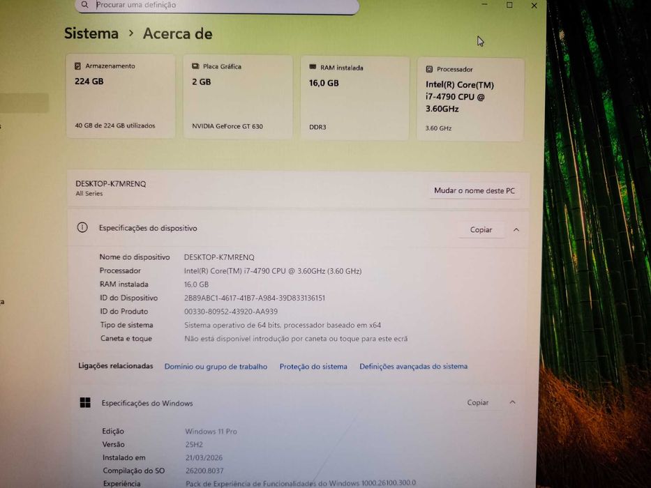 Computador OEM ( CPU i7 - 16GB - 240GB - Grafica NVidia )