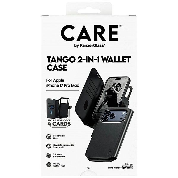 Etui CARE by PanzerGlass Feature Tango 2w1 Wallet Case MagSafe na iPho