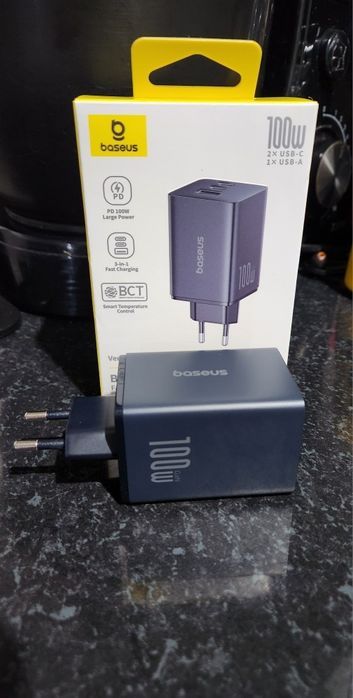 Carregador Rapido Baseus de 100W - Samsung Iphone e até 3 Dispositivos