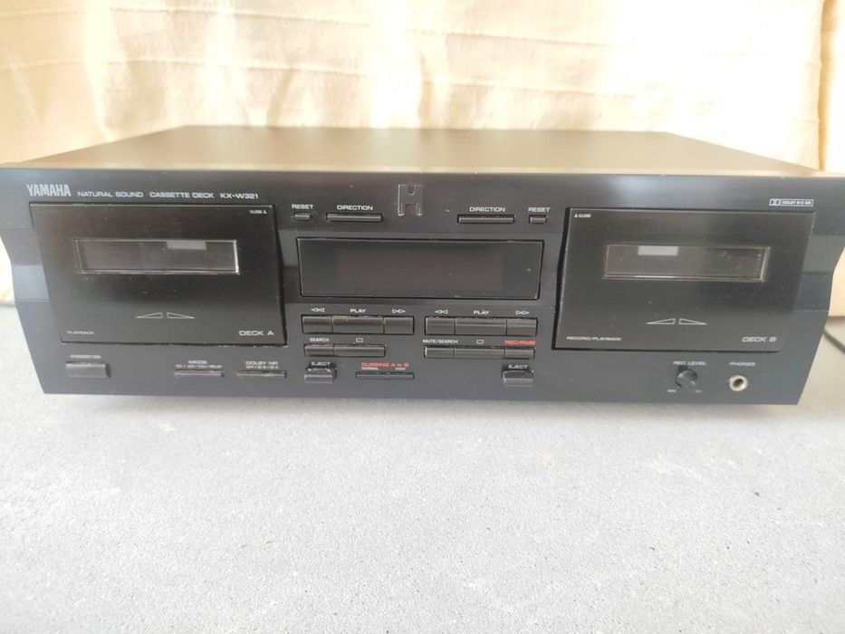Magnetofon dwu kasetowy Yamaha KX W321 na częsci do ogarnięcia