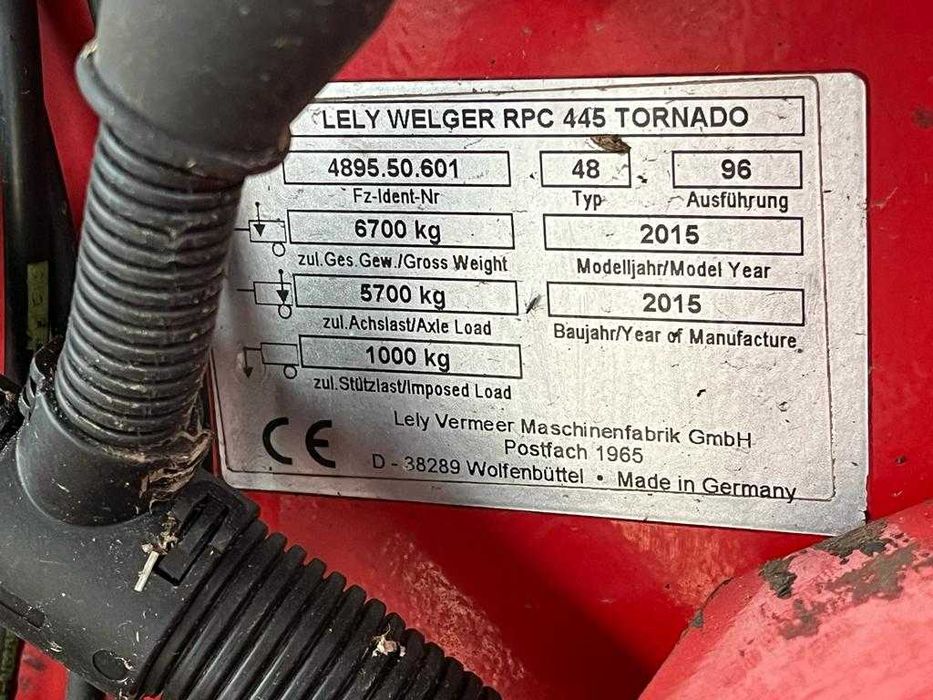 Prasa lely RPC 445 Tornado BRUTTO