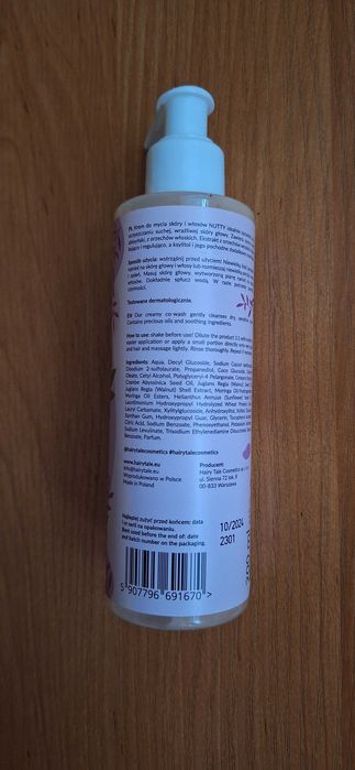 NUTTY co-wash orzechowy krem myjący do suchej skóry głowy szampon