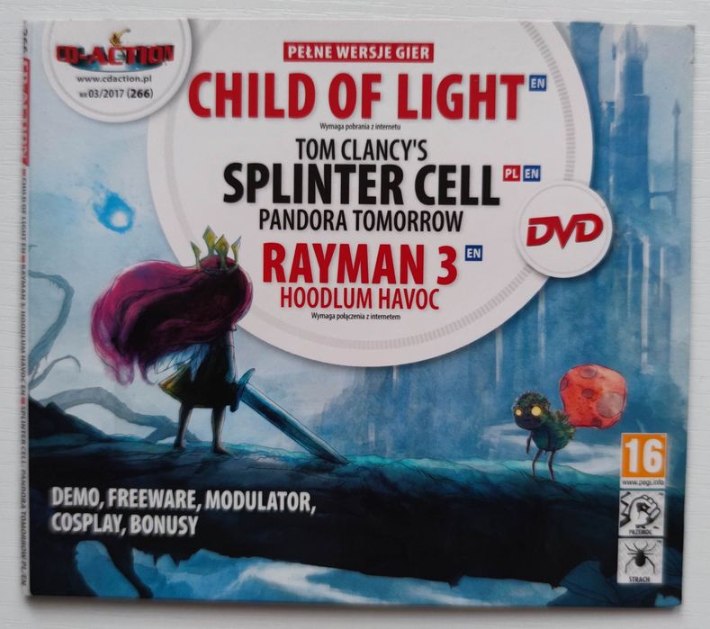 Gra CD-Action 266 Child of Light Splinter Cell Pandora Tomorrow Rayman