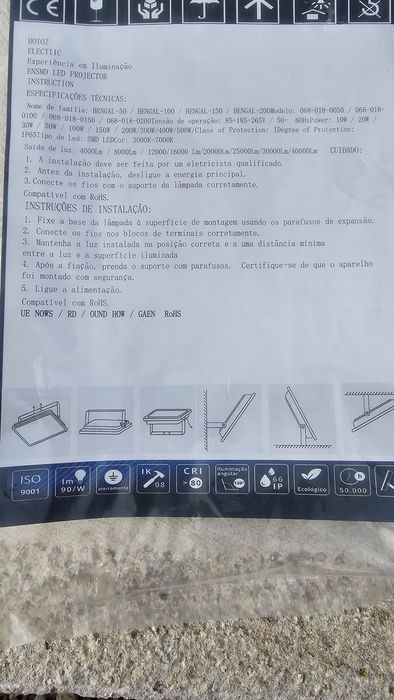 Vendo projetor 50w exterior