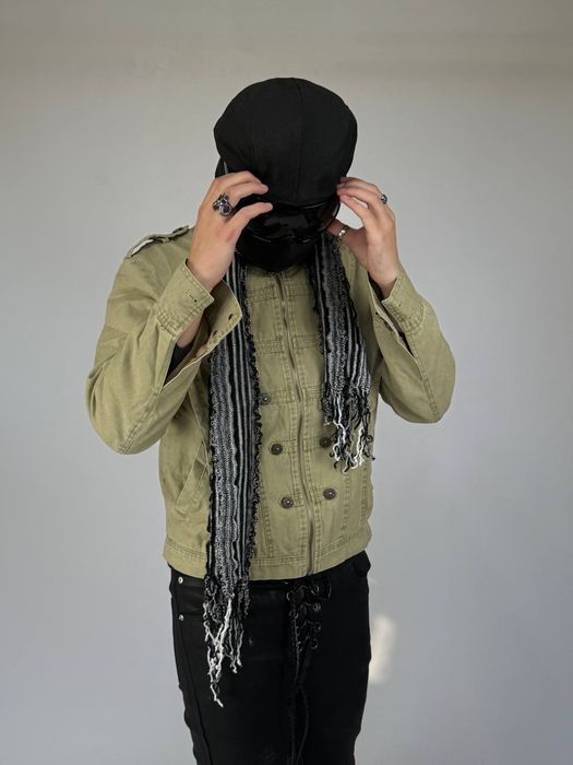 Jacket джекет green зелений джинсовка куртка на молнії архівна кастомна курточка custom inde zleeze slim опіум архів S M L XL