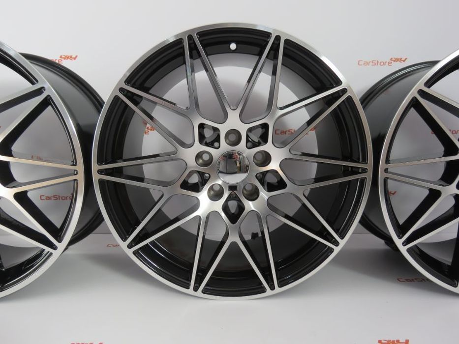 Jantes Look Bmw M4 GTS 18 x 8.5 et35 + 9.5 et 40 5x120 Pretas + Polida