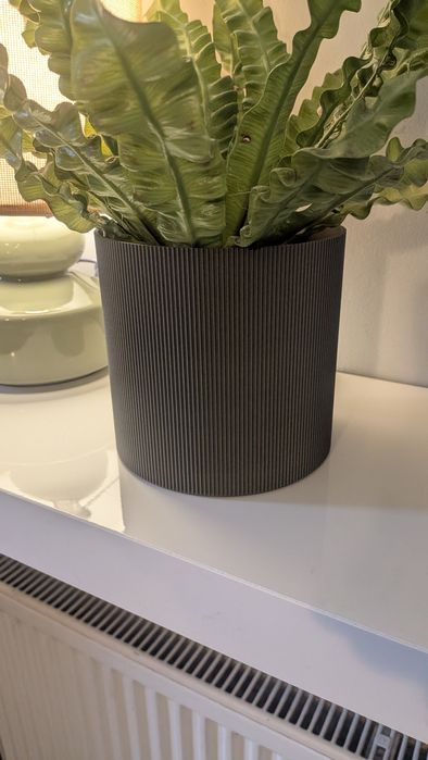 Nowoczesna osłonka na doniczkę, styl loft/industrial