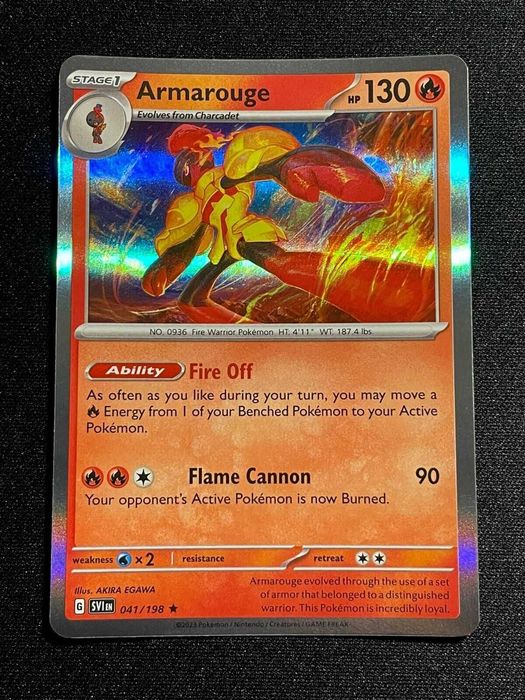 Carta Pokémon Armarouge 41/198 Scarlet & Violet