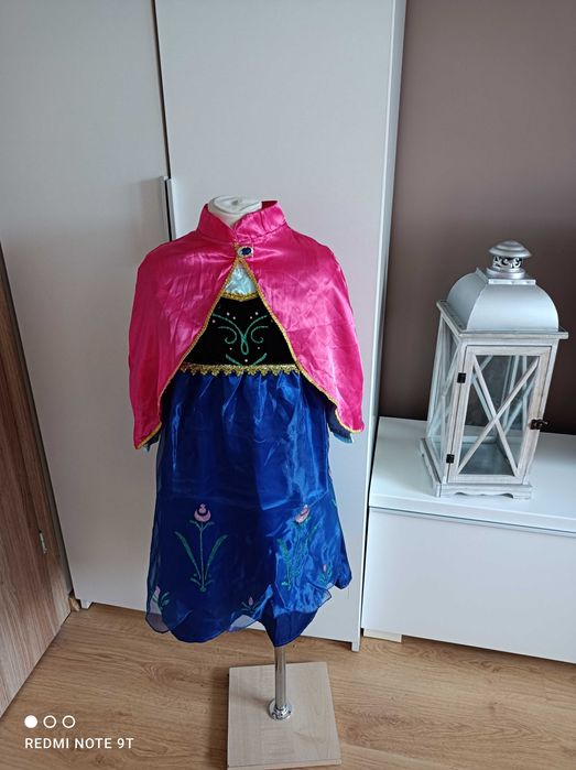 NOWY strój karnawałowy ANNA ANNY Kraina Lodu Frozen kostium 98/110 (10