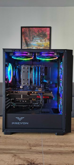 Komputer Gamingowy: RX 6700 XT 12GB/Ryzen 5 5500/1TB SSD M.2/AM4/ARGB/W11