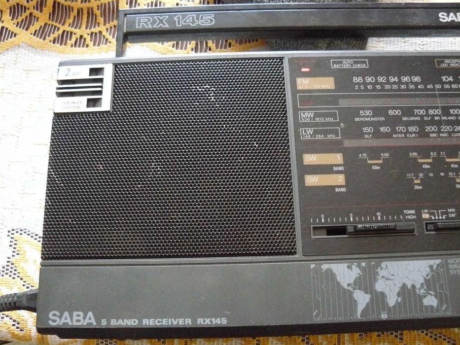 Radio przenośne tranzystorowe Saba RX 145 świetny odbiór 3 zakresy