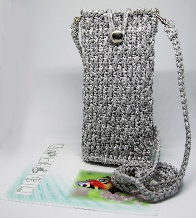 Torebka - etui do smartfonów – ręcznie robiona – nr kat. (EDS6)