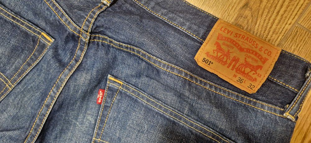 Spodnie męskie jeans Levis 501 W36L32