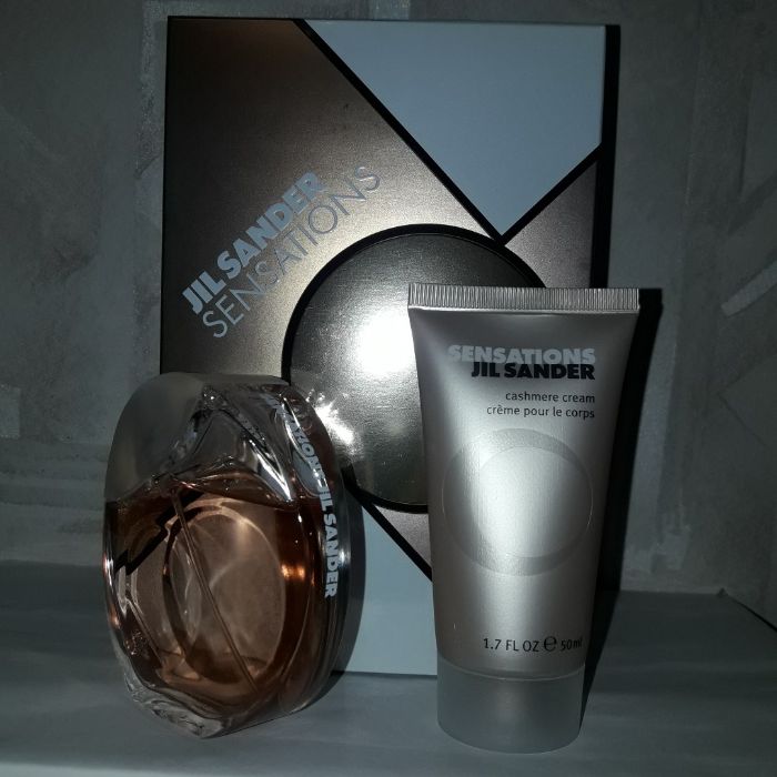 Jil Sander Sensations, 40ml edt+50ml cream, подарочный набор, новый.