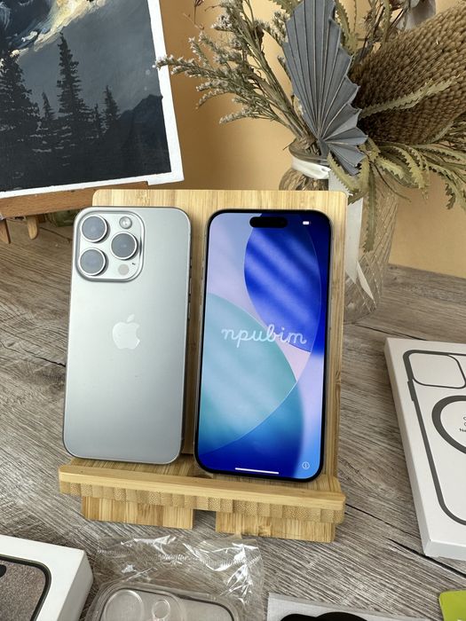 100% акб iPhone 15 pro 128/ 256 gb Titanium Neverlock Apple Айфон про